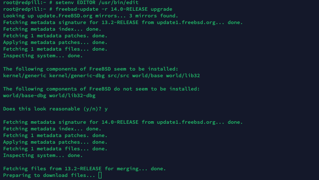 FreeBSD Update install